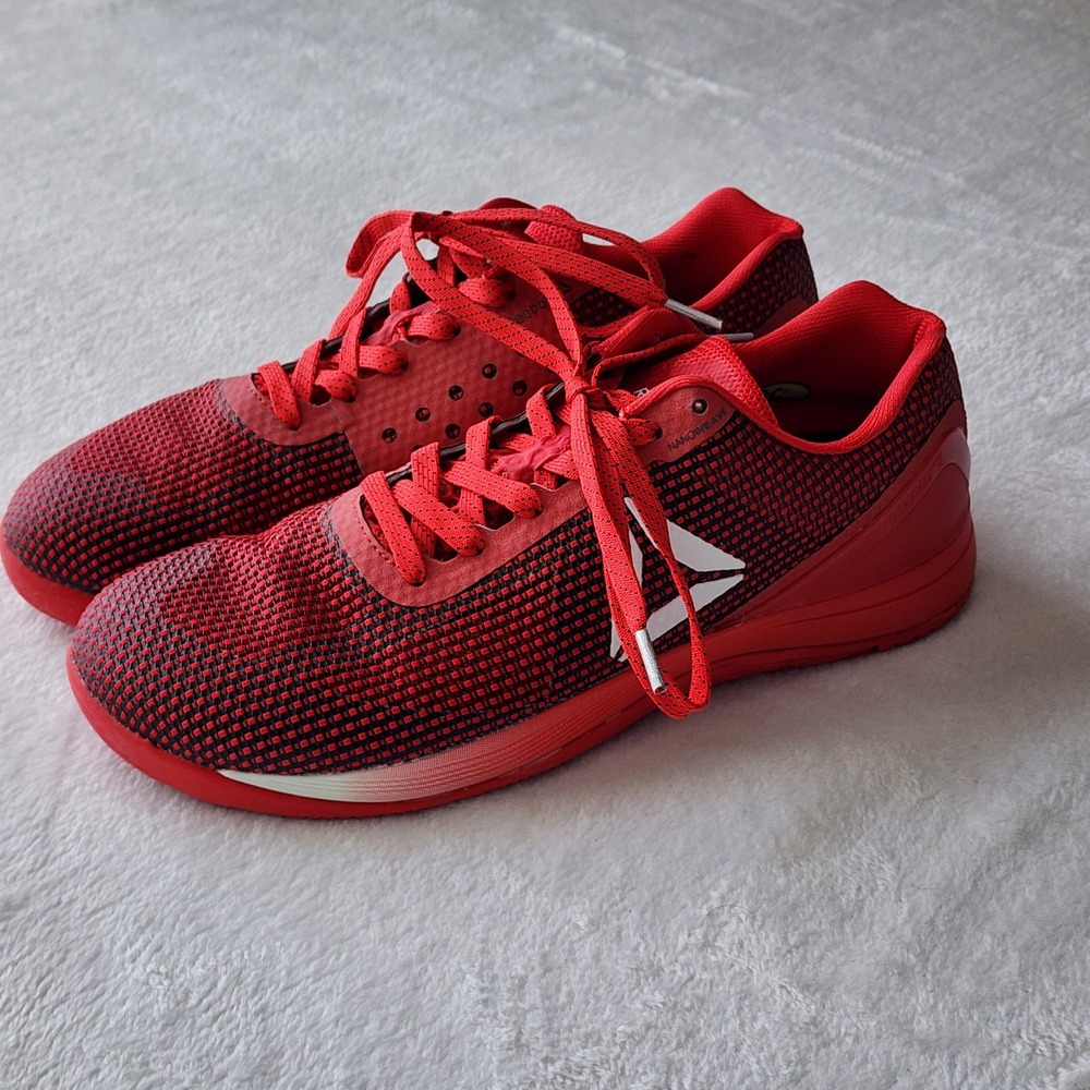 Reebok CrossFit Nano 7 Mens 11 Red Training Sneakers BD5023 Gym Shoes Fitness